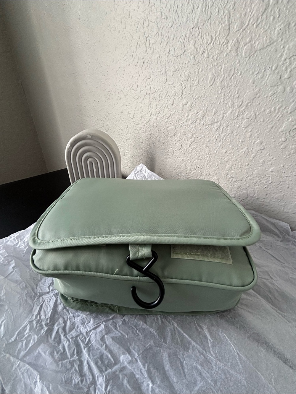 Mint Green Travel Hanging Toiletry Bag 10 pieces